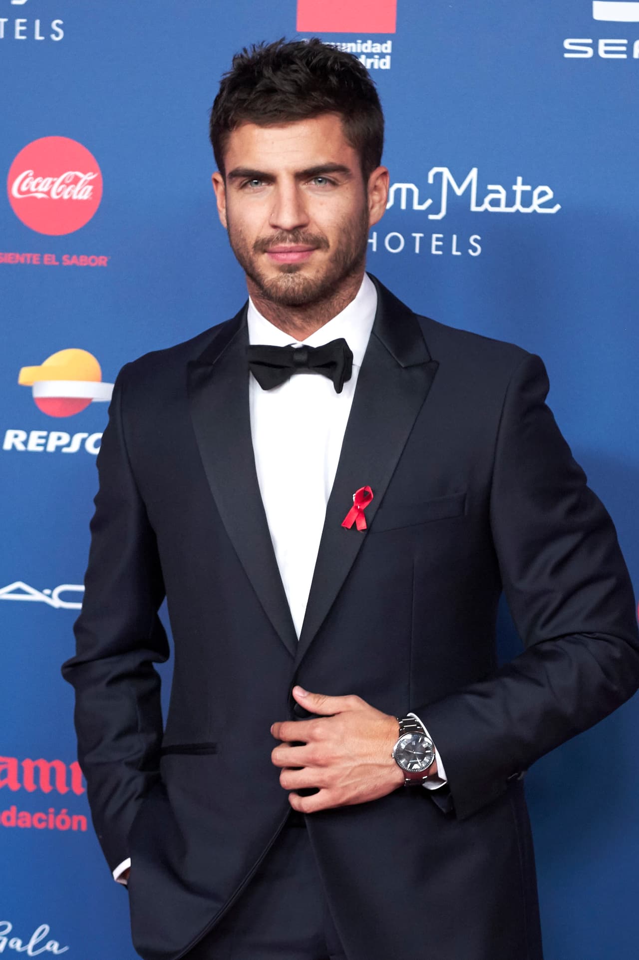 El actor también asistió a la Gala Sida 2016, un evento organizado por el cantante Miguel Bosé y la Fundación Lucha contra el Sida.