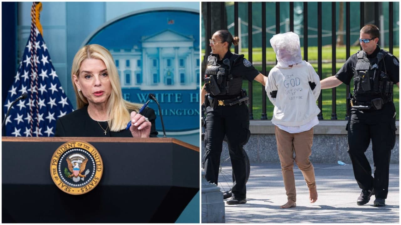 Casi 400 arrestos en Washington DC desde que Trump asumió el control, dice Pam Bondi
