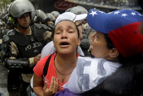Las manifestaciones en San Cristóbal se sumaron a las realizadas en distintos puntos de Caracas, incluyendo en la zona norte de la ciudad.