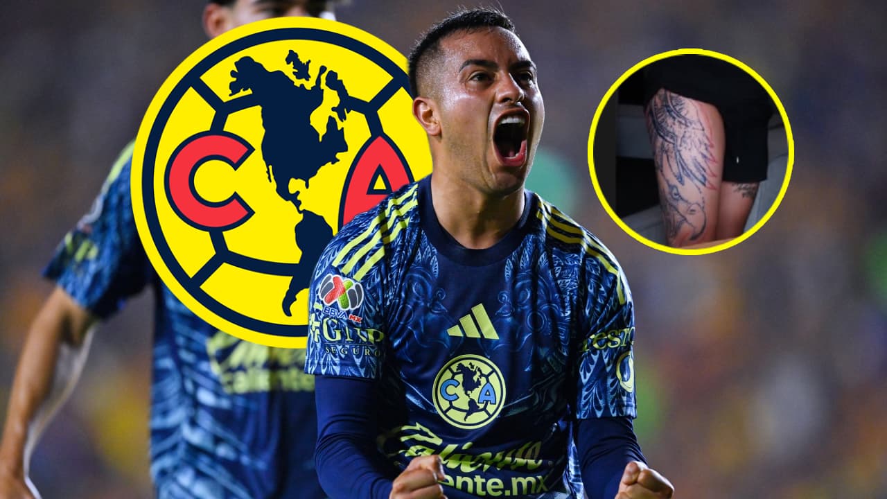 ¡'Chiquito' Sánchez se hace enorme tatuaje del América!