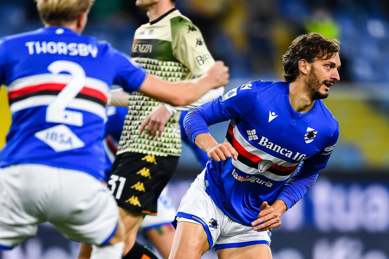 Sampdoria y Venezia reparten puntos durante la J18 en la Serie A. Manolo Gabbiadini abrió el marcador al primer minuto del encuentro, pero fue ya al filo del partido cuando Thomas Henry, al 87', igualó el marcador.