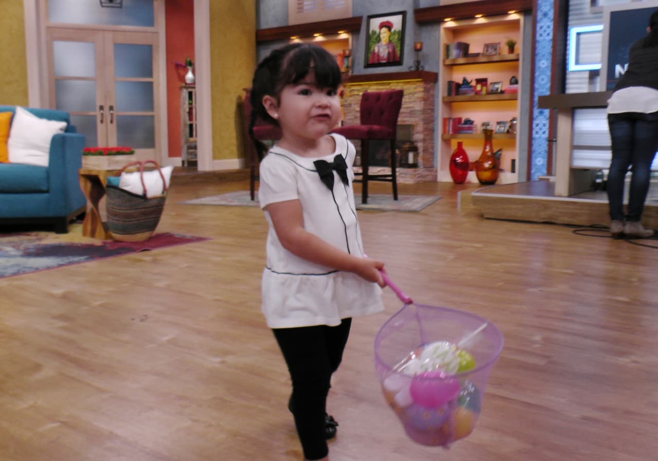 Aunque Giulietta prefería jugar, al fin que Despierta América es también su casa.