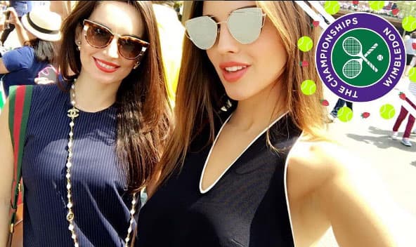 Las dos disfrutaron de unas vacaciones y aprovecharon para ir al partido.