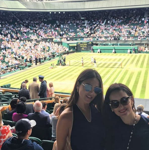 Eiza González y Ana de la Reguera disfrutaron del partido de Serena Williams.