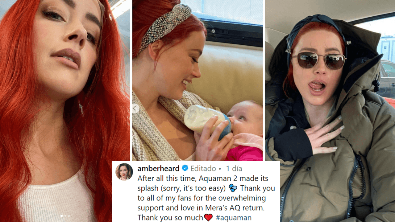Con este mensaje, Amber Heard agradeció a sus fans por el apoyo en 'Aquaman 2'.