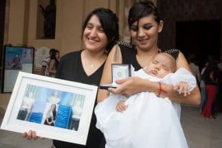 El bautizo de la pequeña Umma Azul.