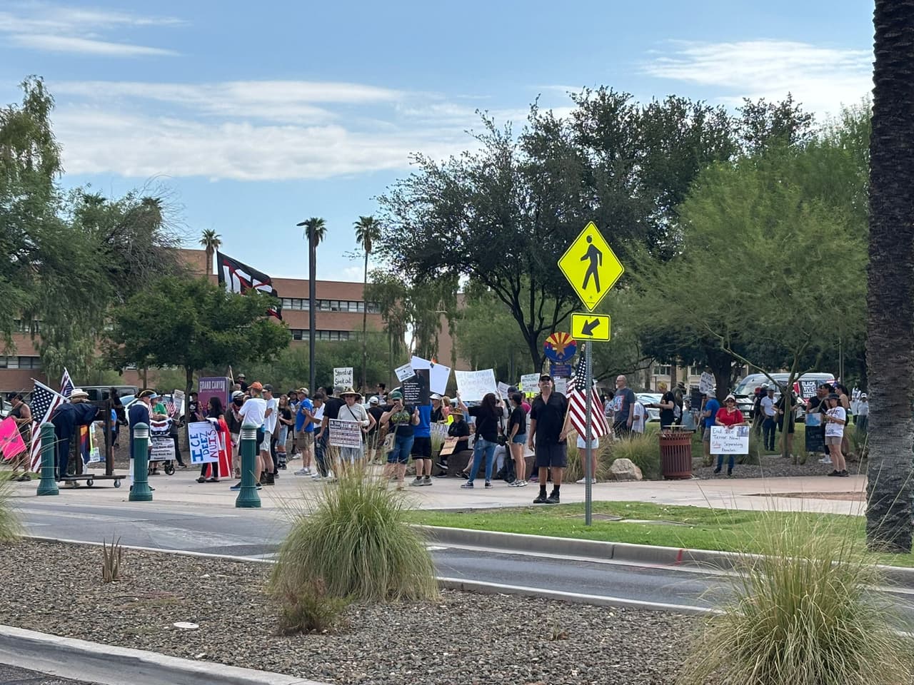 Se esperaba que a la protesta se unieran en 
<b>más de 1,600 puntos en todo Estados Unidos</b>.