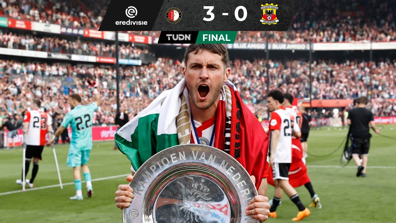 ¡Gol de título! Santiago Giménez es campeón con Feyenoord