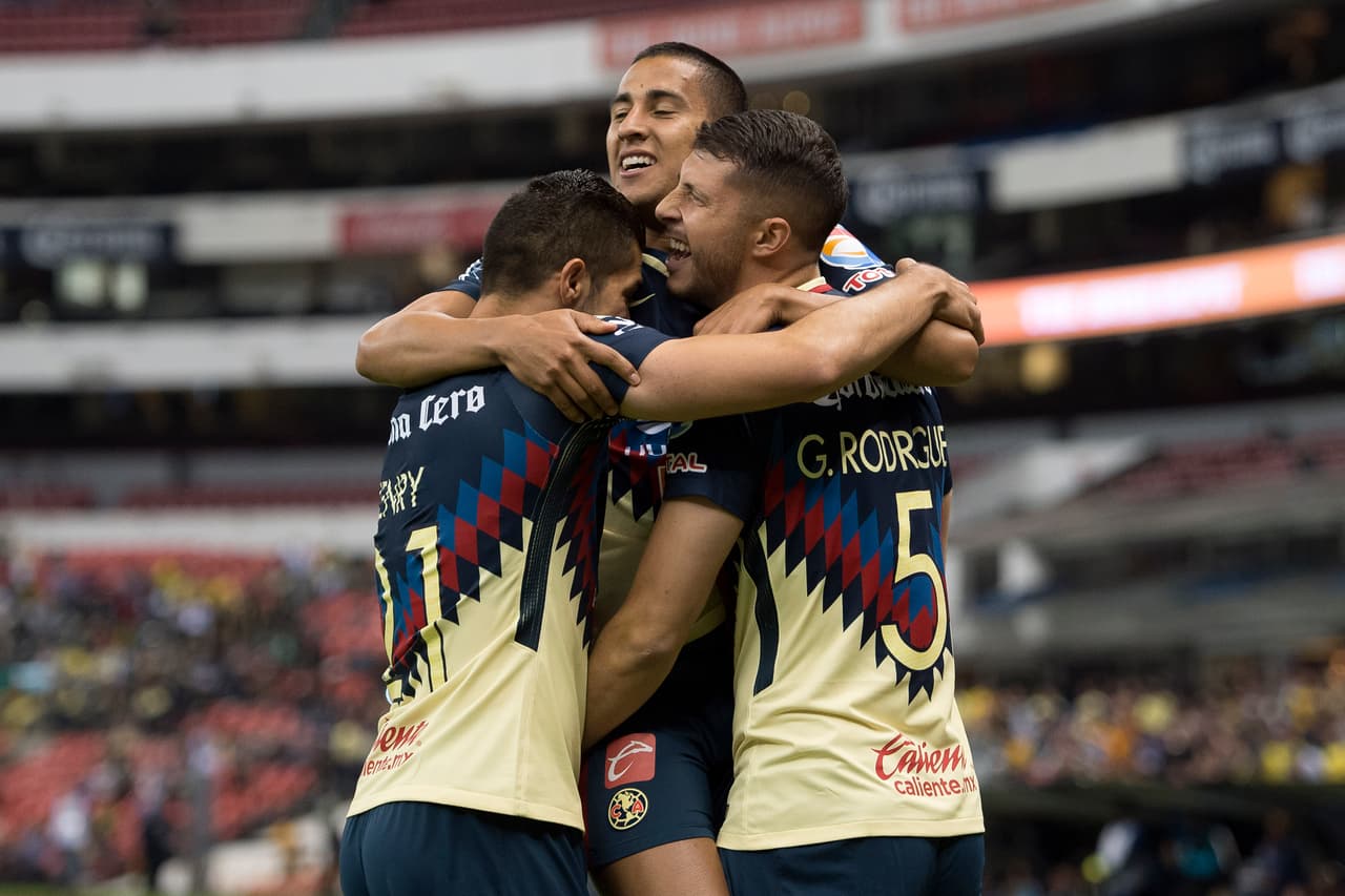 Fue el cuarto gol de Domínguez en lo que va de la temporada del fútbol mexicano y el primero del 2018 en la Liga MX.