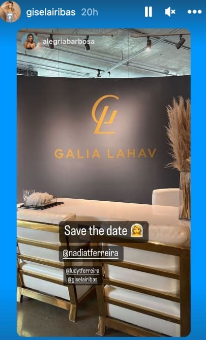 La amiga de Nadia reveló que el vestido será una creación de la diseñadora Galia Lahav, quien también ha creado prendas para Jennifer López y Beyoncé.