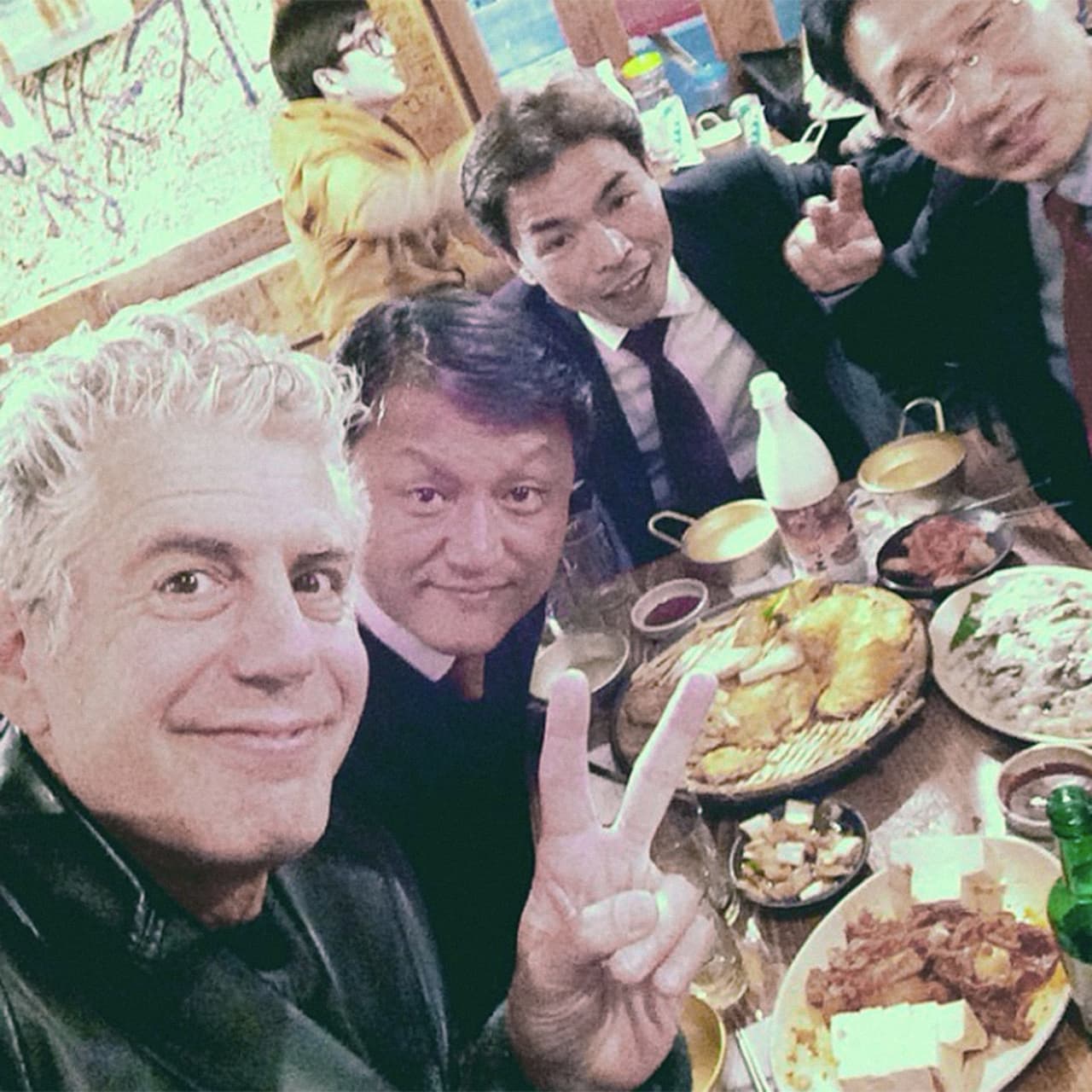 El chef visitó Corea del Sur en 2014, constantemente en la mira de los analistas de política internacional por su relación con Corea del Norte.