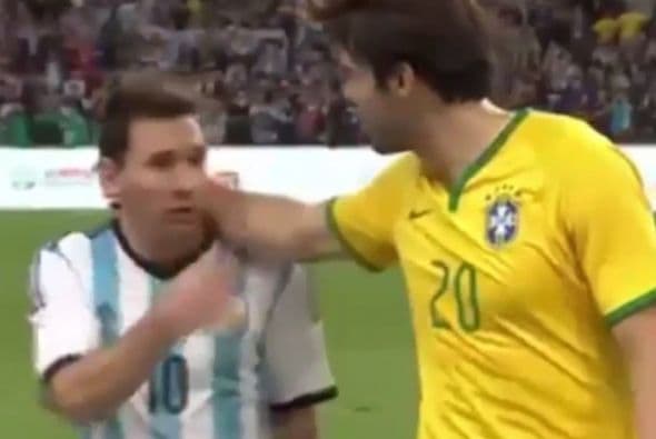 Lionel Messi 'despreció' a Kaká al término del amistoso Brasil-Argentina