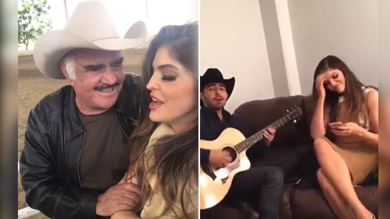 Ana Bárbara se avienta ‘palomazo’ con Vicente Fernández y Joss Favela 