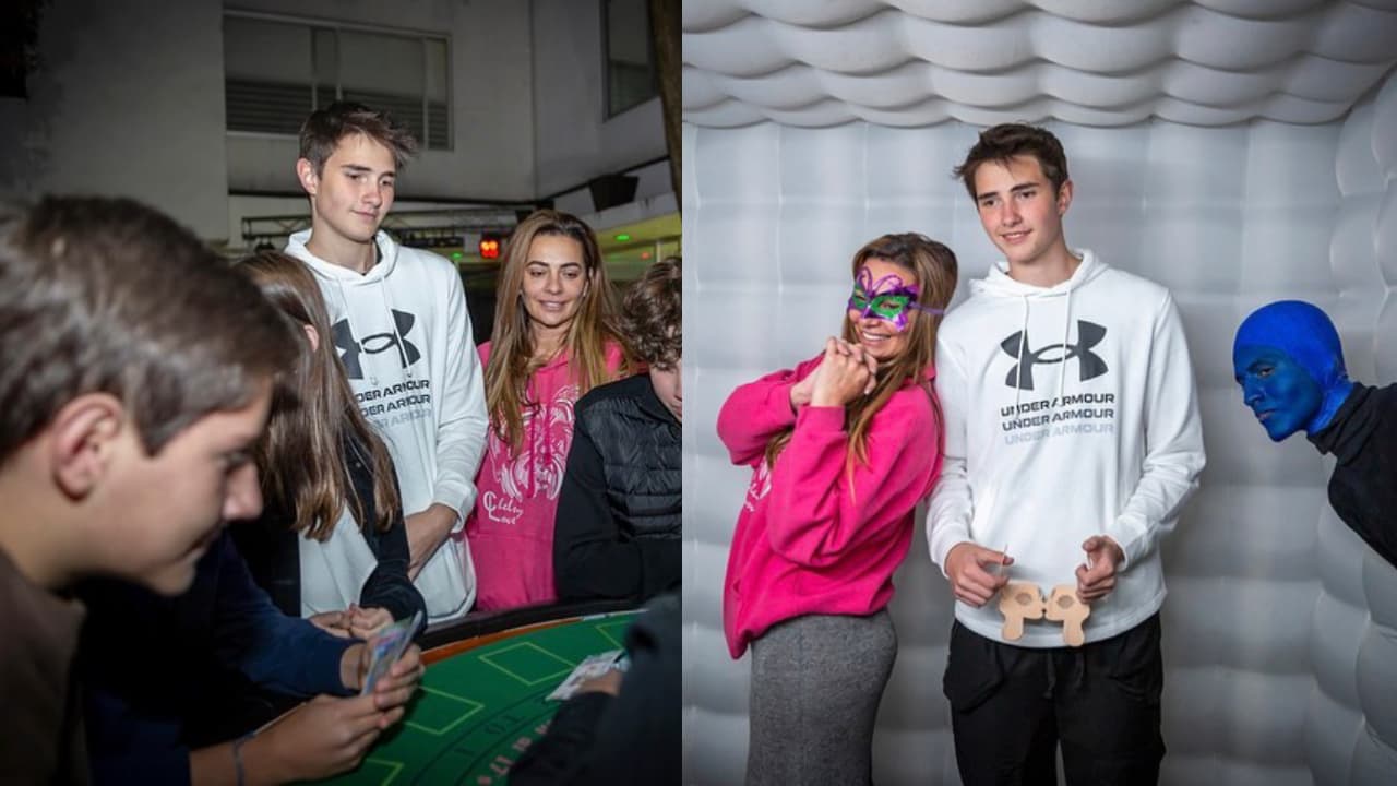 Cecilia Galliano protagonizó varias fotografías junto a su hijo Santiago