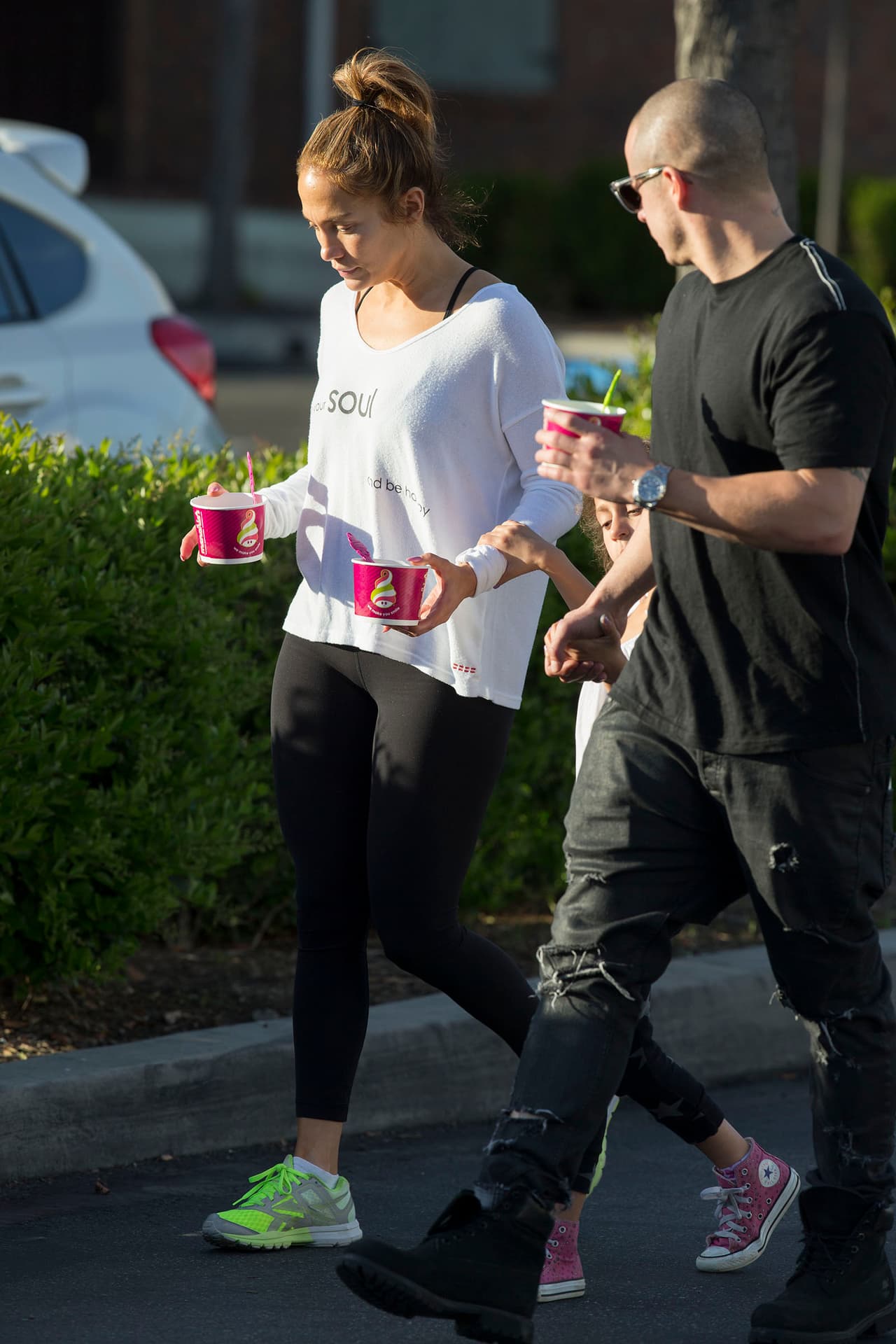 Casper, en cambio, iba completamente de negro.