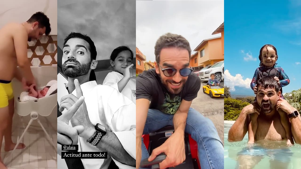 Marcus Ornellas y otros papás famosos muestran a diario cómo se derriten de amor por sus hijos