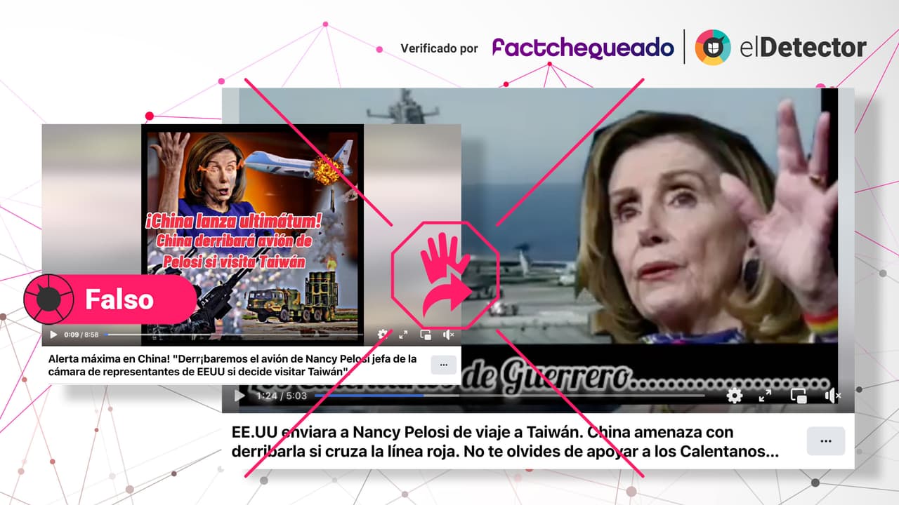 No, China no amenazó con derribar el avión de Nancy Pelosi