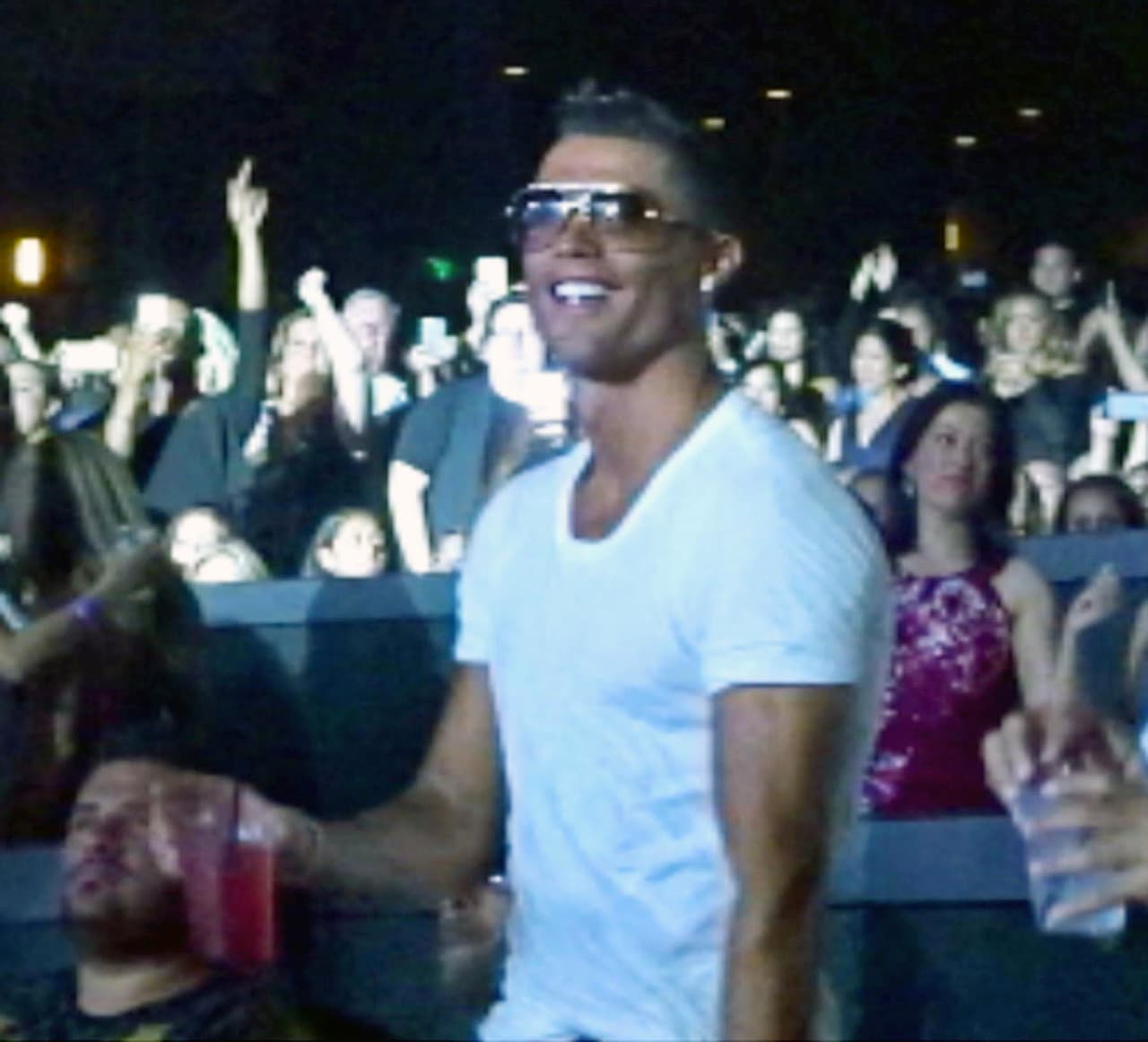 Cristiano estuvo en el palco VIP.