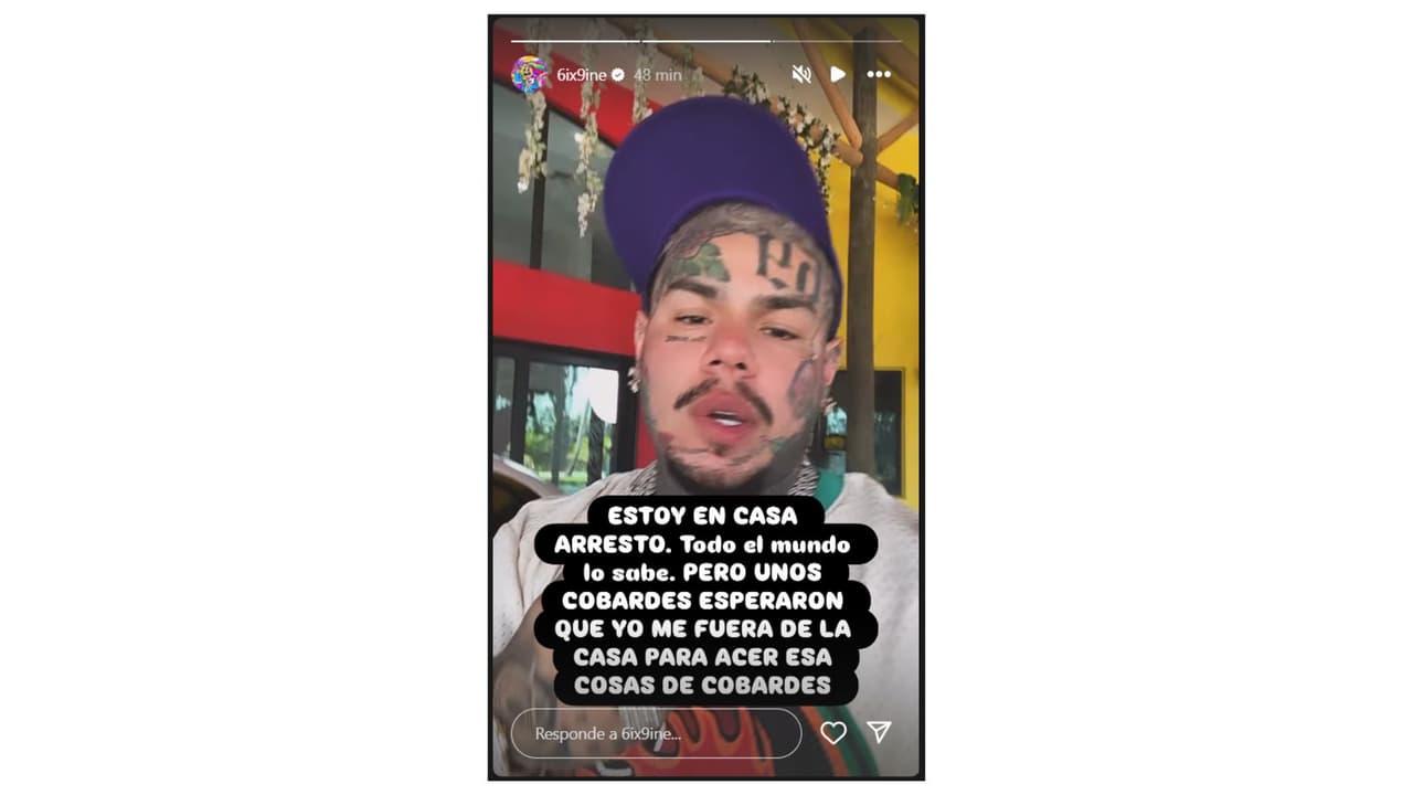 Tekashi 6ix9ine se pronunció en Instagram tras asalto del que fue víctima su madre.