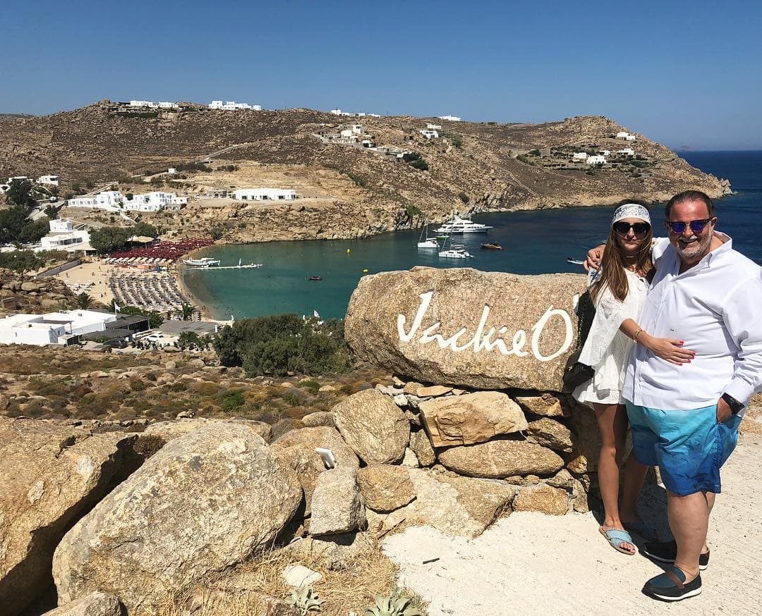 Esa isla griega, se convirtió en uno de los lugares favoritos para los dos, según dijo el conductor en su cuenta de Instagram.