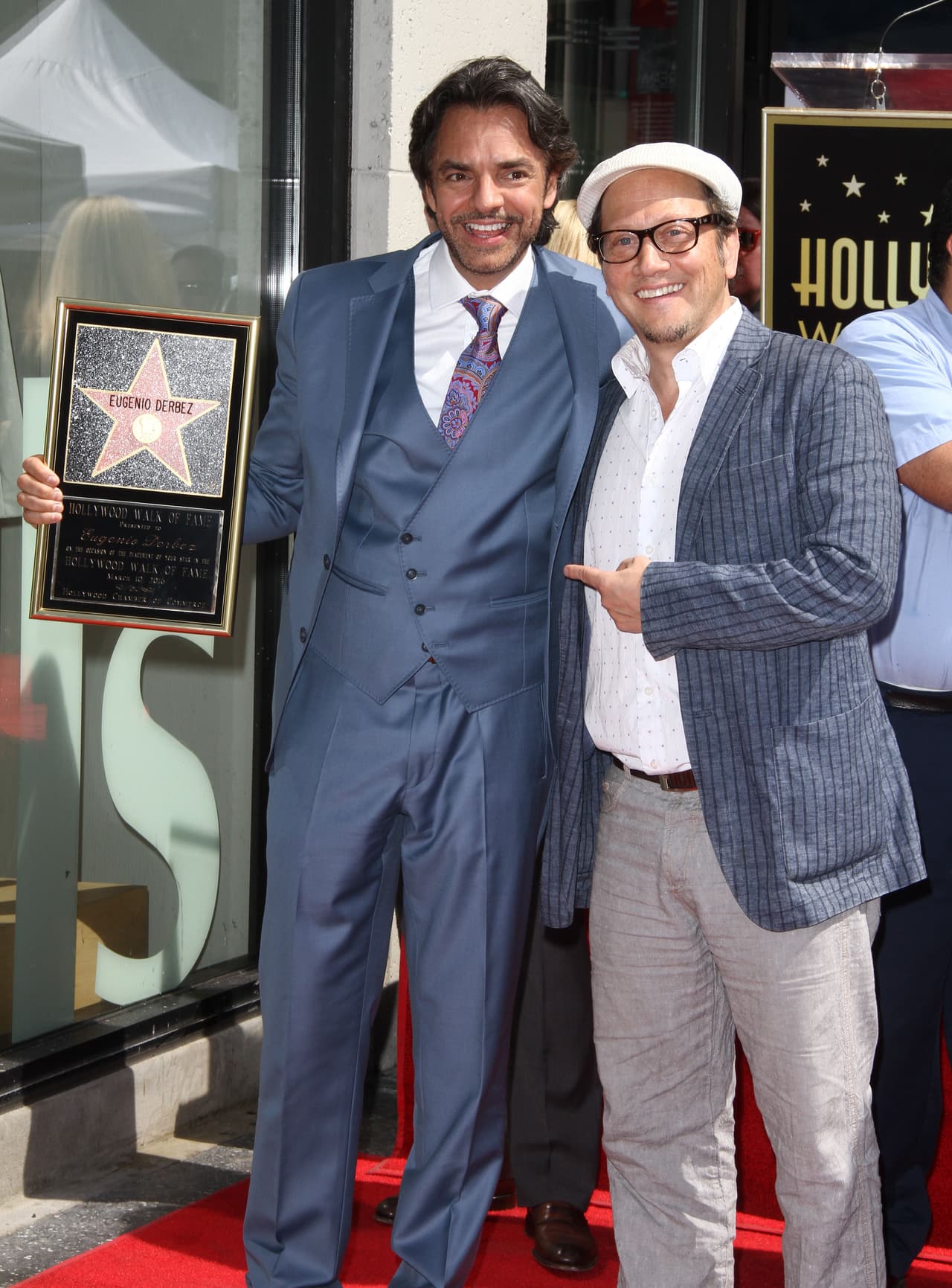 Con su compañero y amigo de muchos años, Rob Schneider.