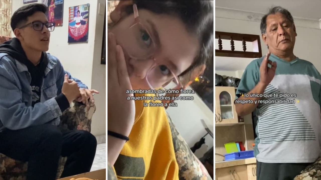 La chica esperaba nerviosa la respuesta de su papá ante el discurso de su novio.