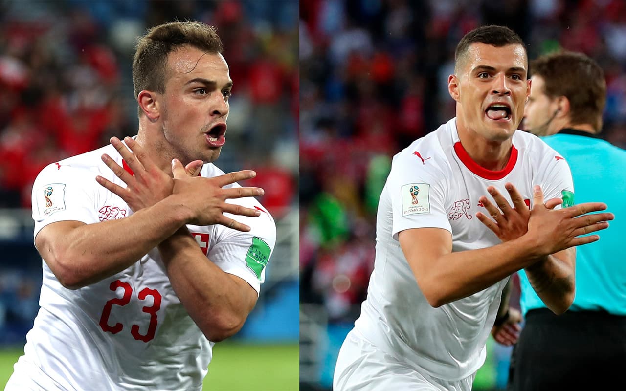 En fotos: Los motivos de las celebraciones de Xhaka y Shaqiri