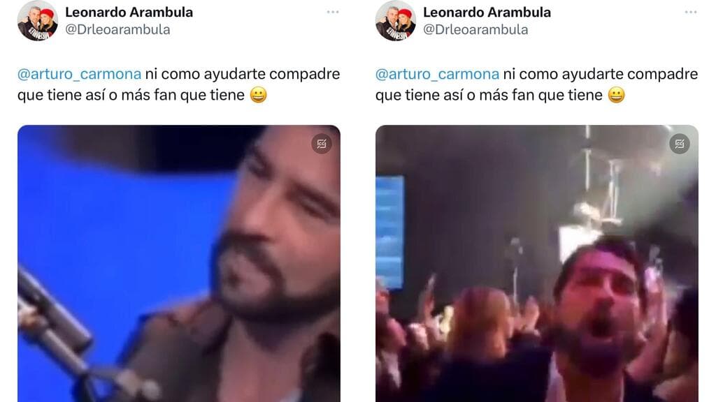 Leonardo Arámbula, hermano de Aracely Arámbula, así cuestionó a Arturo Carmona a quien evidenció criticando a la actriz y luego asistiendo a un concierto de Luis Miguel, ex de la artista.