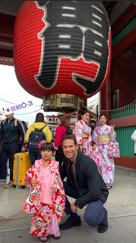 "Aunque este viaje por Japón es de trabajo cada segundo es oro y hay que aprovecharlo al máximo", escribió en Instagram.