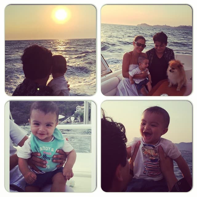 Tres meses después, en septiembre de 2018, fueron captados juntos conviviendo con el niño.