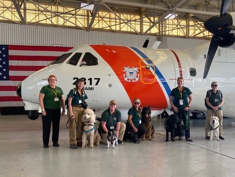 Estos animales han estado sirviendo gratuitamente a personas afectadas por desastres y eventos traumáticos desde el 2001.