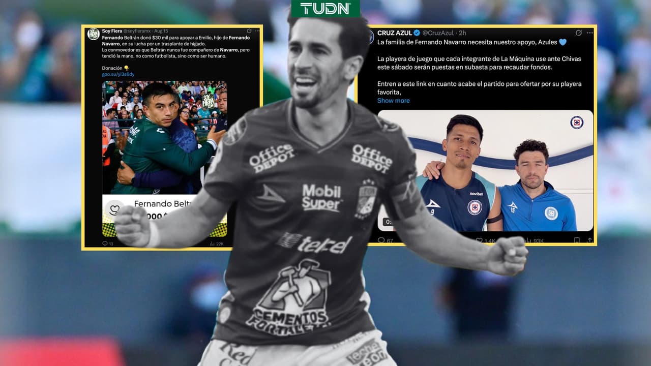 Cruz Azul se vuelca en apoyo a Fernando Navarro