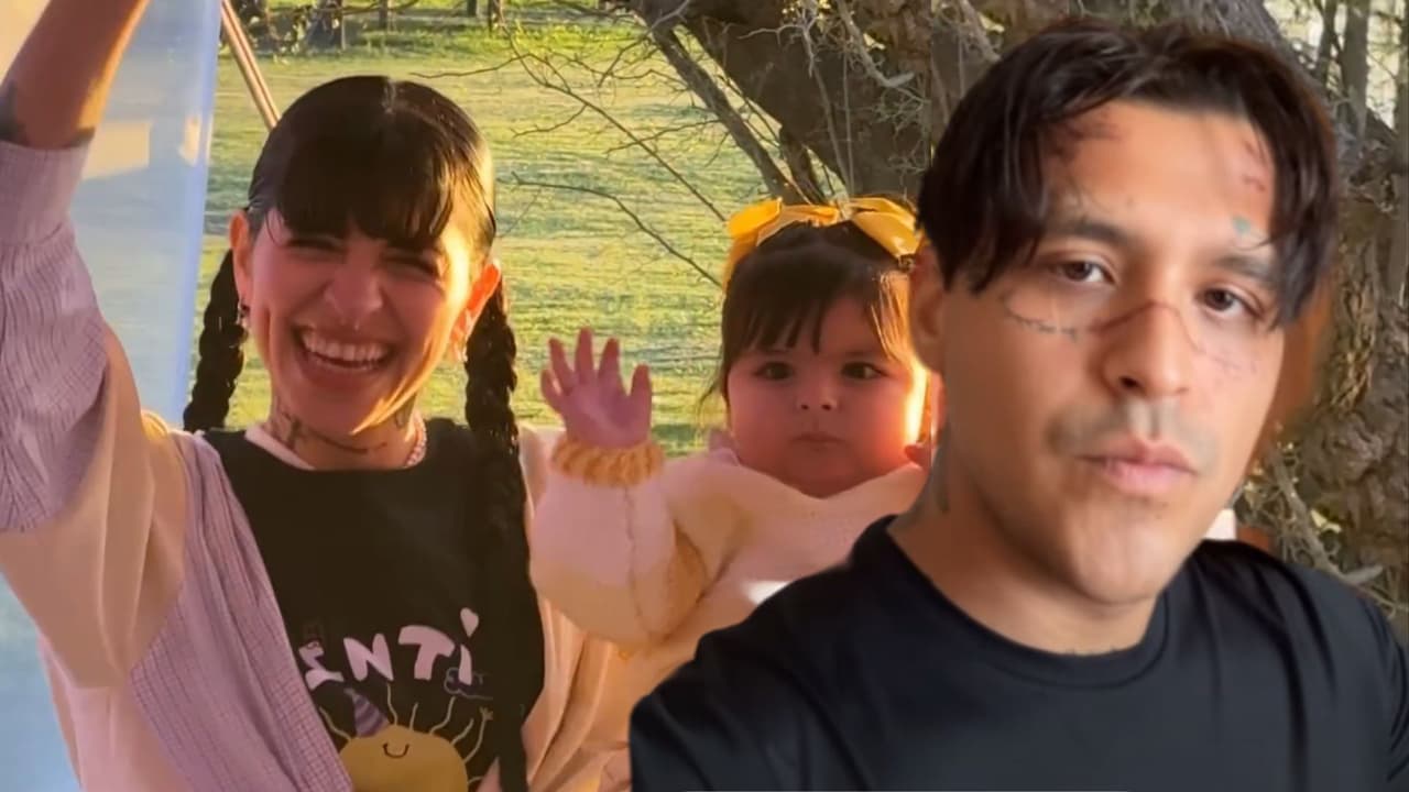 Christian Nodal festeja con Cazzu el cumpleaños de su hija Inti y explota ante críticas en redes