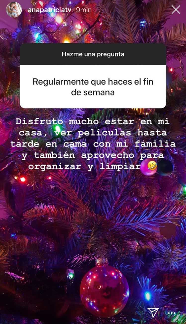 Ana Patricia respondió a las preguntas de sus seguidores en Instagram.
