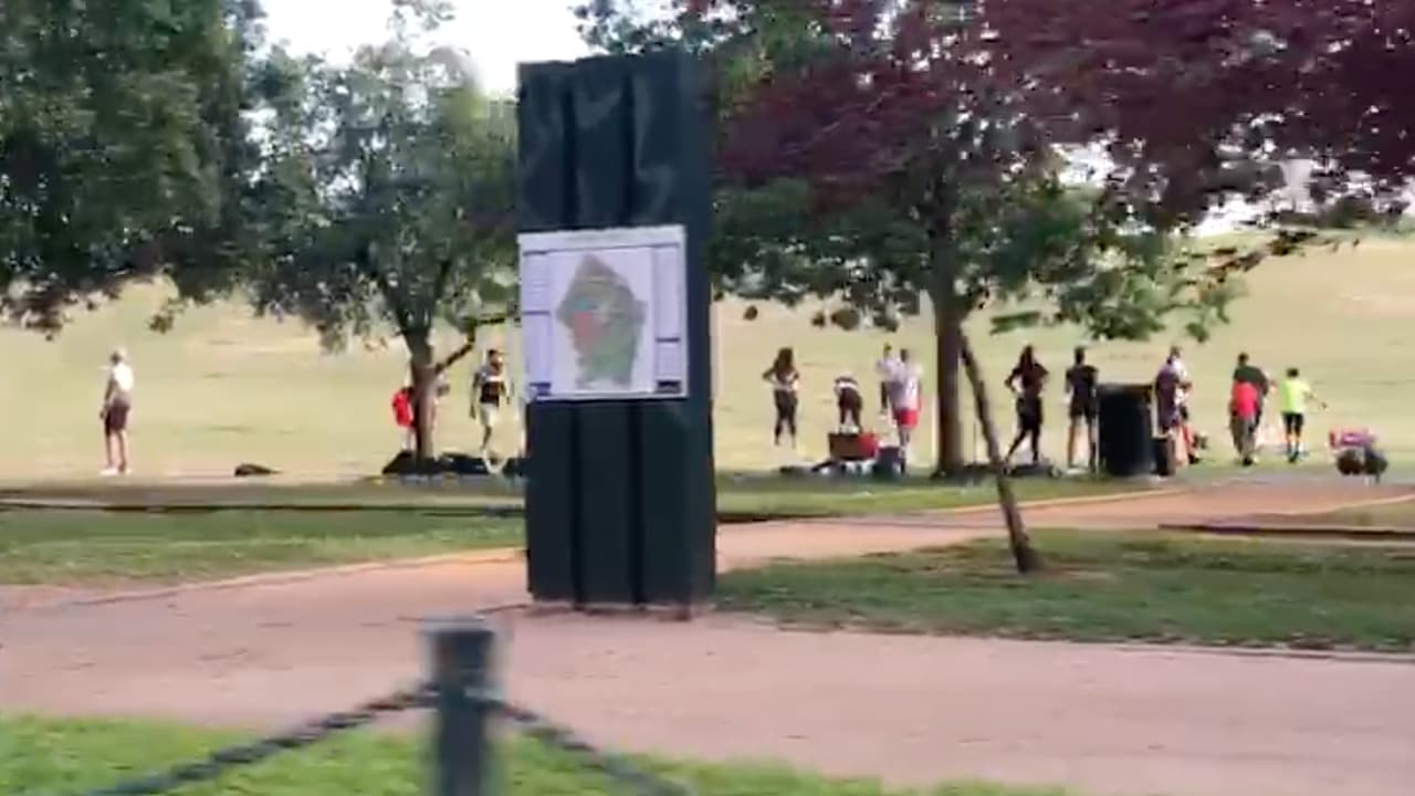 Estas fotografías fueron tomadas en el parque Hermann el miércoles 1 de abril.
