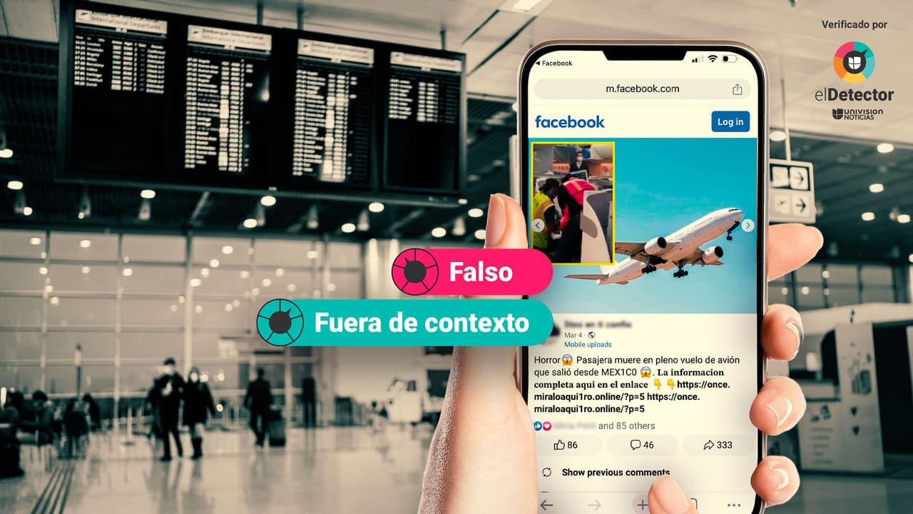 Esa pasajera no murió en un vuelo que salió de México: fue en Honduras y hace dos años