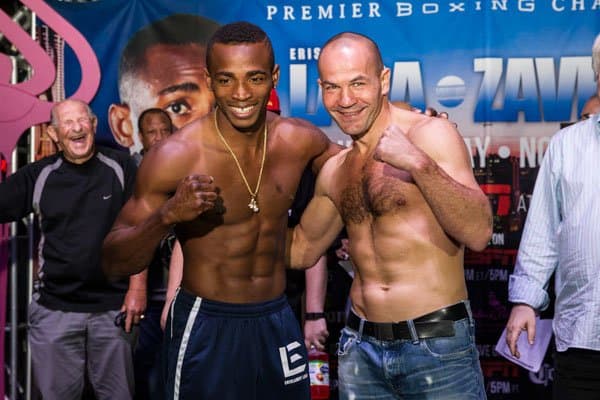 Erislandy Lara y Jan Zaveck en peso para su pelea por el título súper wélter AMB