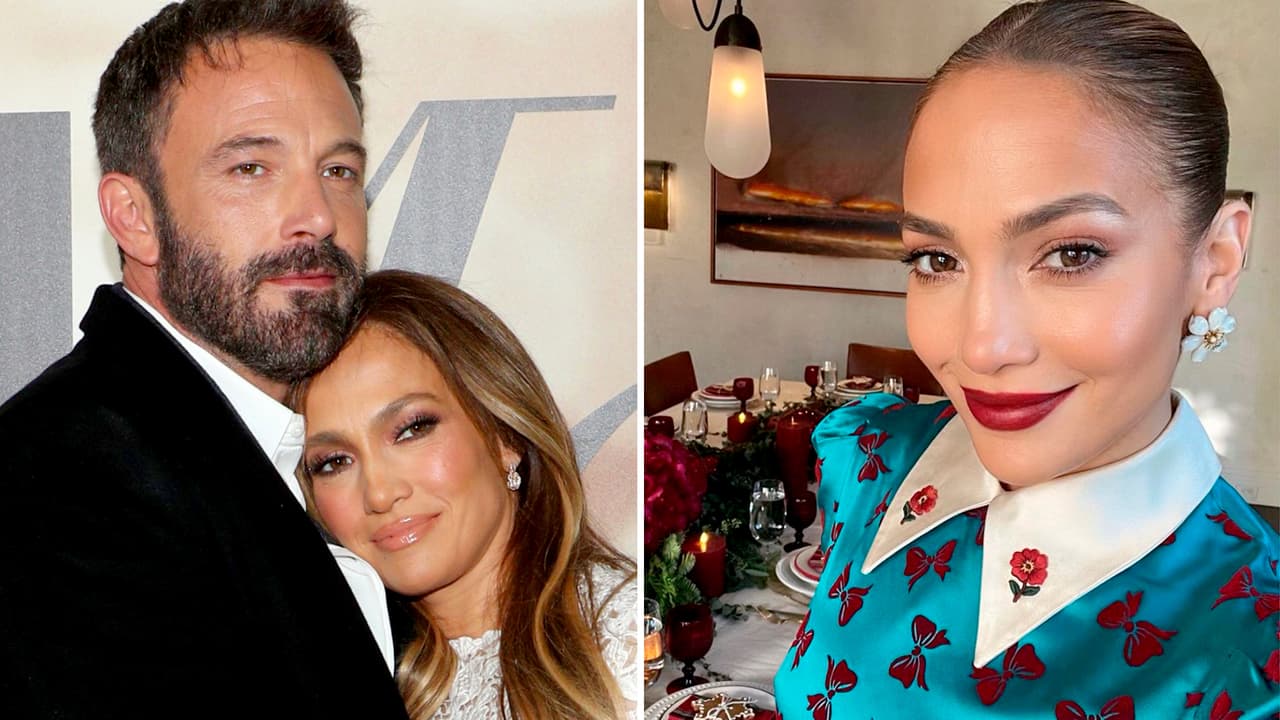 JLo y Ben Affleck tienen íntima cena navideña en la que deslumbra con look 'vintage': fotos