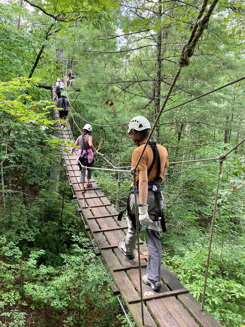 <b><a href="https://www.zipblueridge.com/">Zipline Canopy Tours of Blue Ridge</a></b>. Con más de 6000 pies de cable, recorrerás en Zip Line más de una milla, experimentarás las montañas desde las copas de los árboles, te deslizarás hacia el valle, te elevarás sobre los pastos y cruzarás Fighting Town Creek.
<br>
<br>
<b><a href="https://g.page/zipblueridge?share">Cómo llegar</a></b>