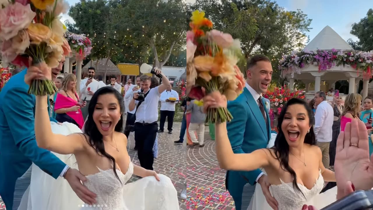 Playa del Carmen fue el escenario de la boda de Martha Higareda.