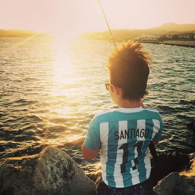 Tiene una excelente relación con Santi, el primogénito del argentino.