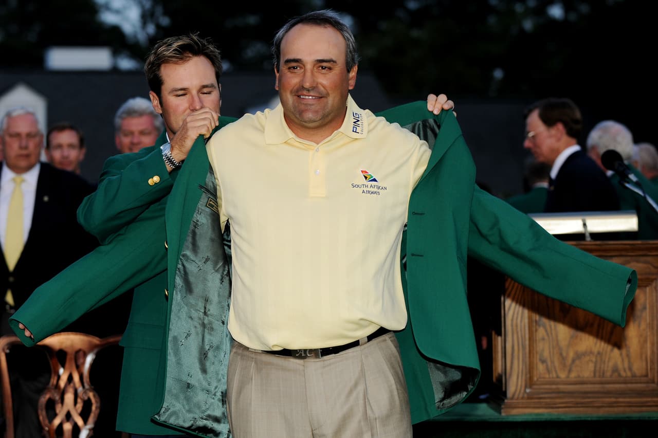 En 2009, año de su ruptura de pareja, llegó la entrada a la historia de Cabrera en Augusta: el argentino se convirtió en el primer latinoamericano en unirse al club 'verde' de los campeones en The Masters.