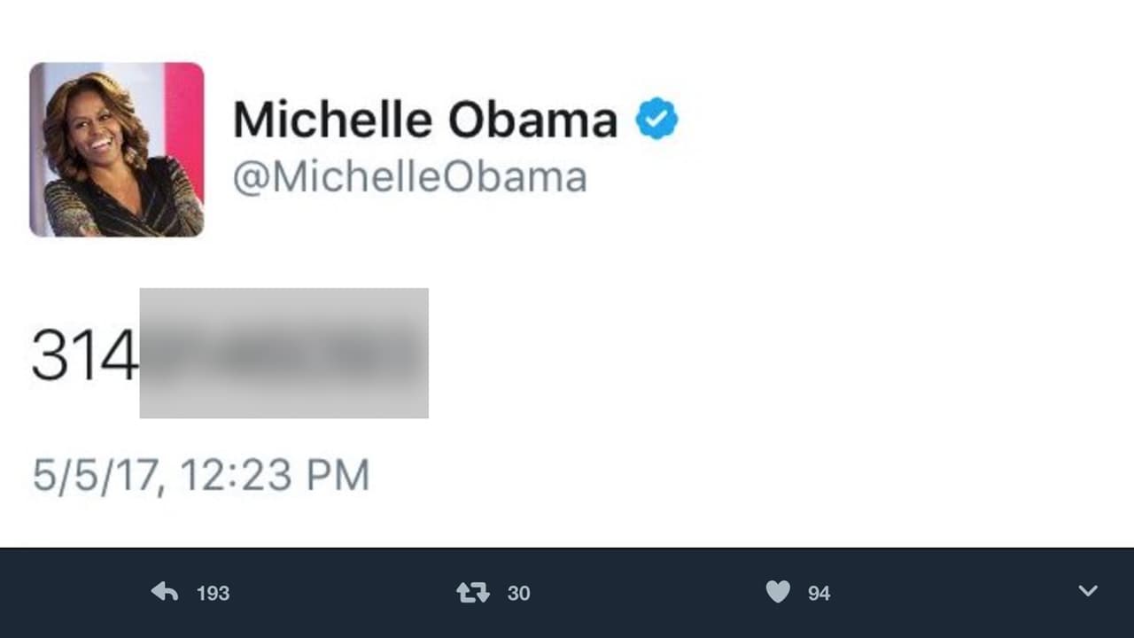 Ups: Este fue el tuit que fue compartido accidentalmente con el número de teléfono de un exbecario de la Casa Blanca.