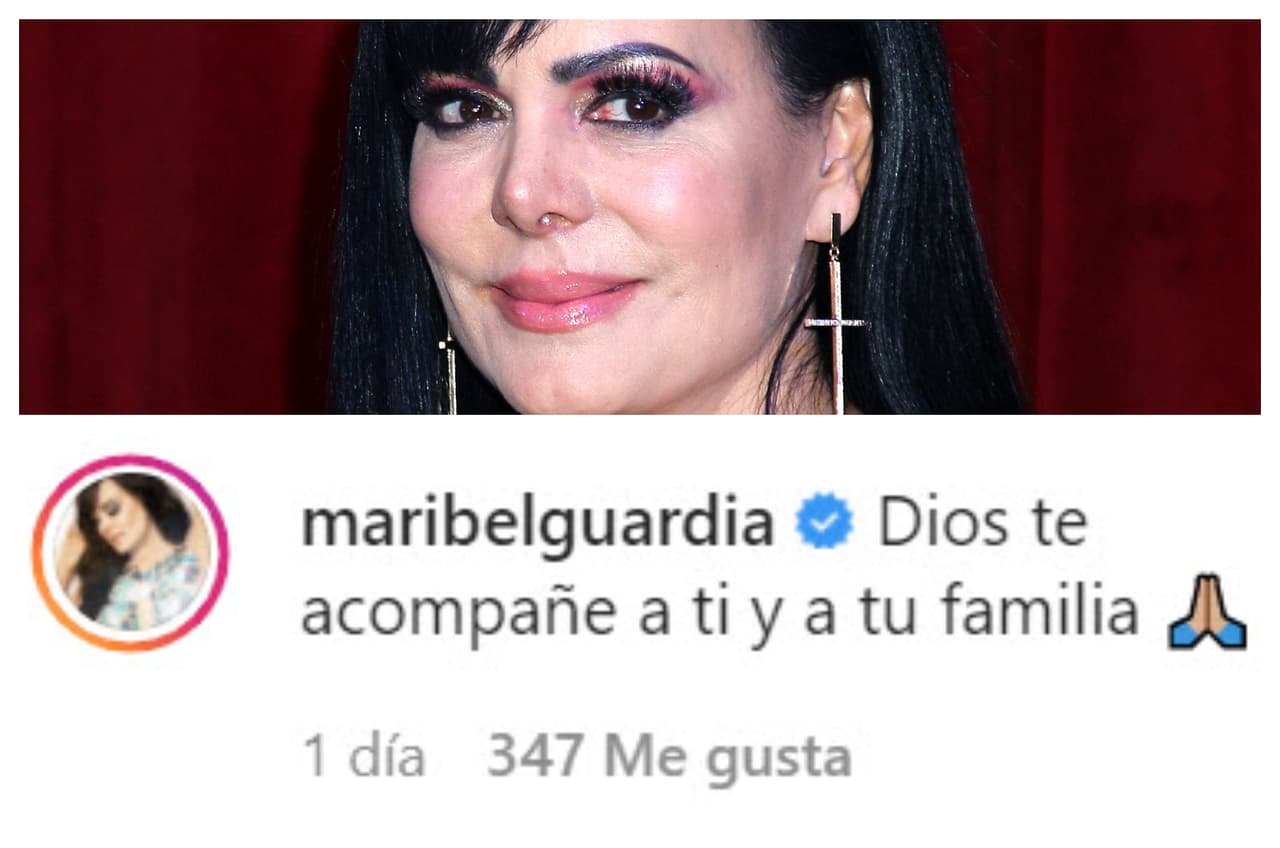 Entre quienes sí se hicieron presentes estuvo Maribel Guardia, quien le escribió que desea que "Dios la acompañe" ante lo que enfrenta. 
<br>
