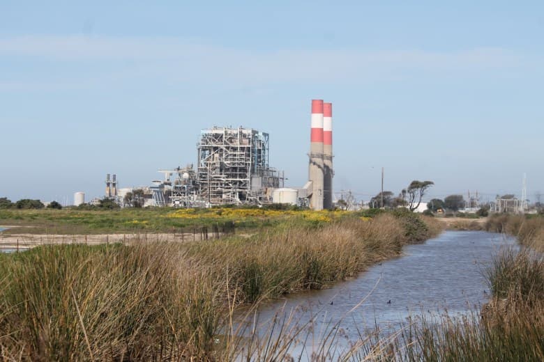 Las plantas industriales instaladas a orillas de las playas, como esta en la ciudad de Oxnard, California, han contaminado el agua y el medio ambiente por años.