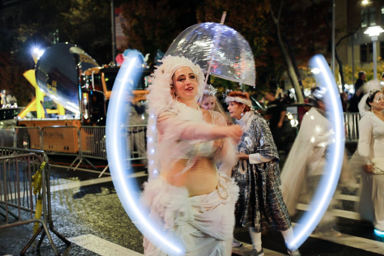 Las mujeres embarazadas también se disfrazaron.
