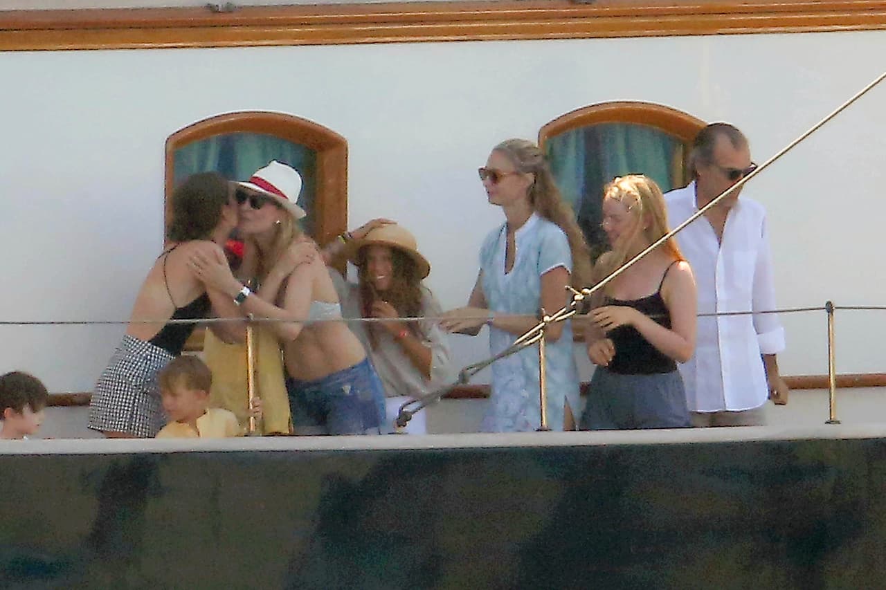 Se la pasaron muy bien en el yate.