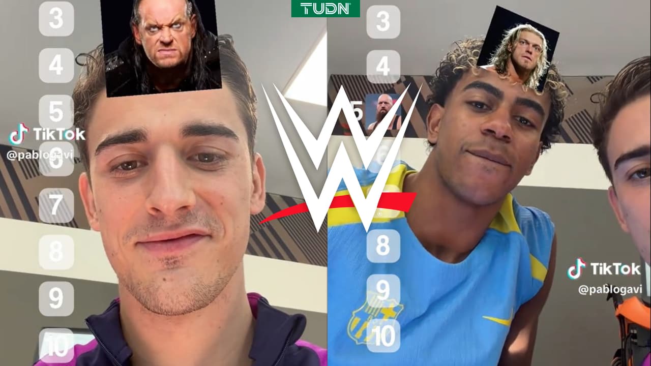 Lamine Yamal y Gavi, del Barcelona, eligen al GOAT de WWE
