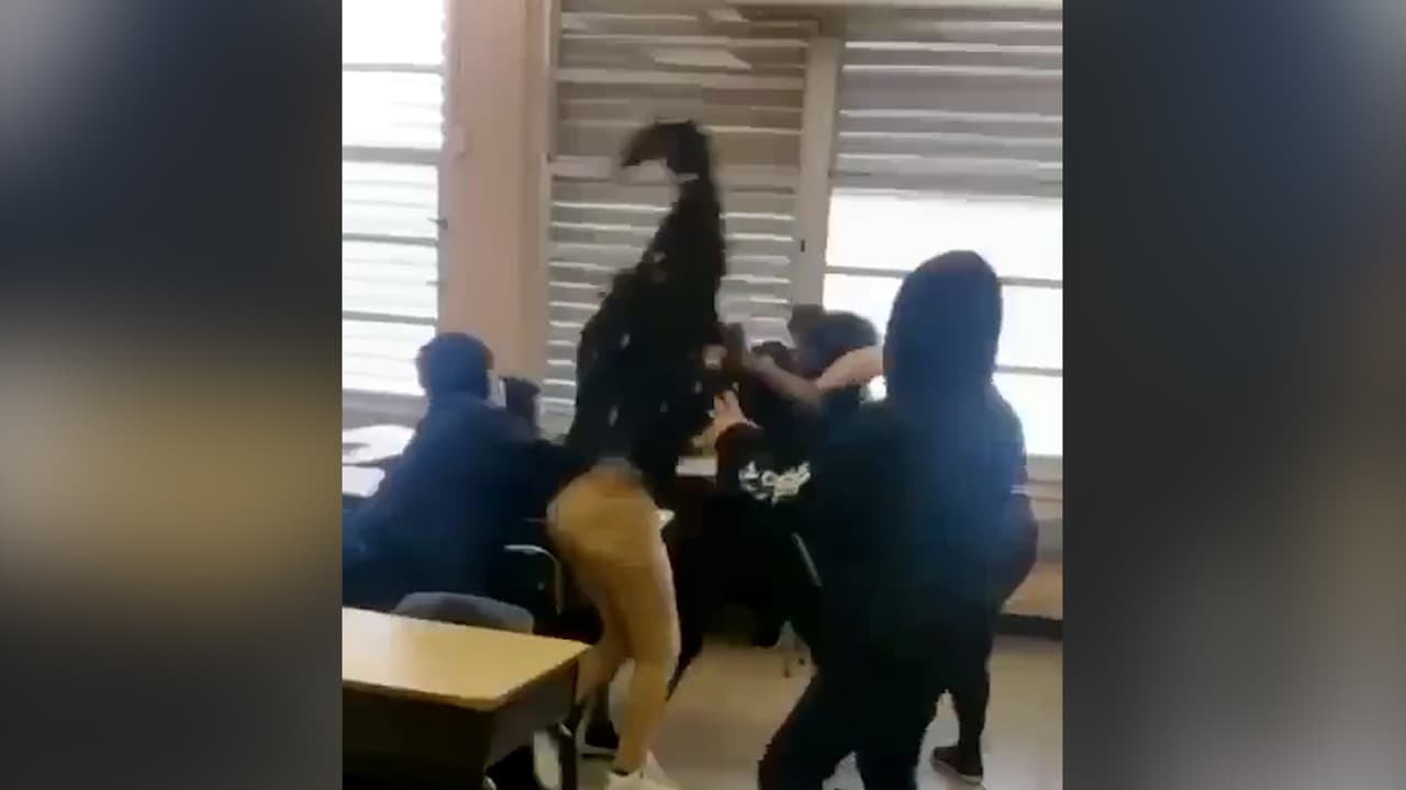 Dos niñas protagonizan violenta pelea en la escuela Jesse J. McCrary de Miami
