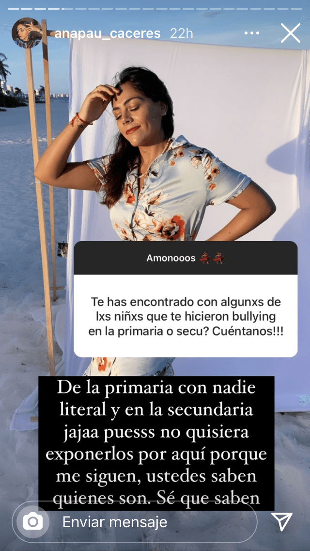 La actriz dijo que ya no tenía contacto con quienes 
<b>la molestaban cuando era niña</b>, pero algunos de sus compañeros de la secundaria que la incomodaban son sus seguidores en Instagram.
<br>